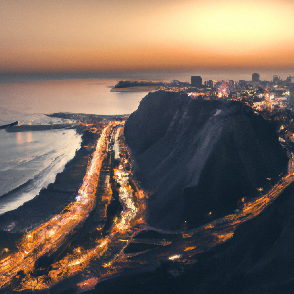 Costa Verde, Lima al atardecer